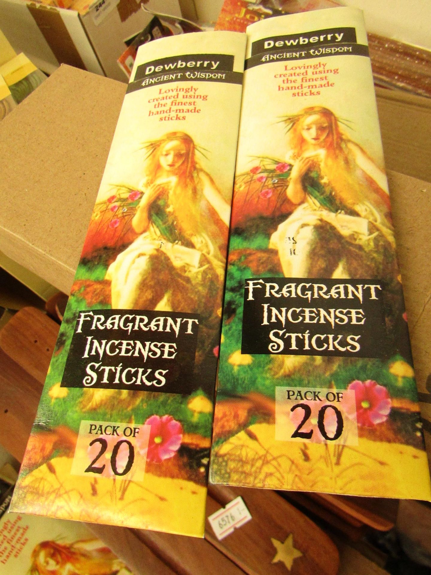 12 x Ancient Wisdom pascks of 20 Sticks Hidden Garden Fragrant Incense Sticks