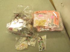 86 items being 65 x packs of various Pearl & Glass Beads & 21 sets of Woodware Craft Swirly Clips