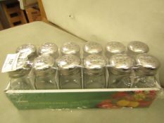 12 x Sunnex Salt & Pepper Shakers new & packaged