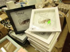 11 x Deep Box Frames Being 7 x White 6" x 6" Frames  & 4 x Black Deep Box Frames 8" x 8" new &