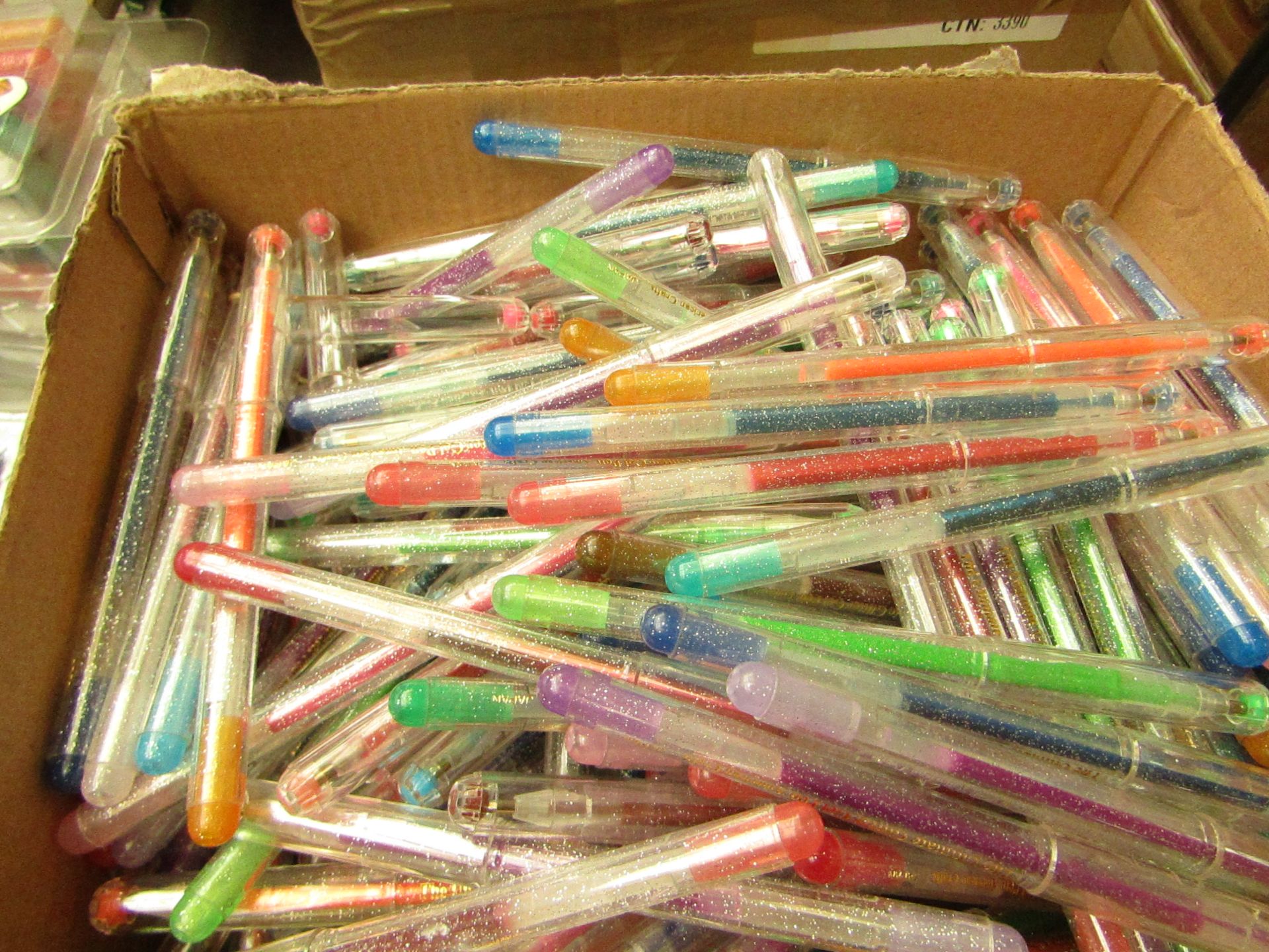 20 x various Coloured Glitter Gel Pens new picked randomly