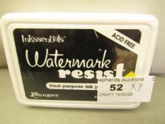 3 x Inkssentials Watermark Resist Dual-purposeInk Pads RRP £2.75 each new & sealed