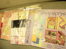 6 items being 4 x various designs Paper Pizazz 36 Sheets Retro Sarapapers & 1 x Wedding Scrapbook