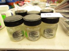 6 x Crackle Medium 25 ml Jars RRP £3.99 each new