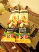 6 x Ancient Wisdom pascks of 20 Sticks Dewberry Fragrant Incense Sticks