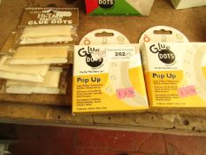 6 x items being 2 x packs of Glue Dots & 4 x Hi Tack Glue Dots new