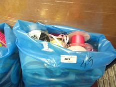 Approx 45x various branded and sized ribbon accessories, new.