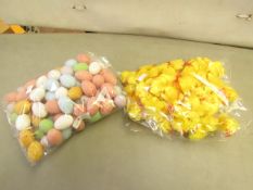 2 x bags of Easter Decorations being Chicks & Eggs new