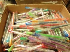 20 x various Coloured Glitter Gel Pens new picked randomly