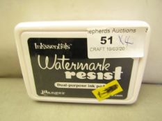 4 x Inkssentials Watermark Resist Dual-purposeInk Pads RRP £2.75 each new & sealed