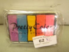 6 x Pretty Colour Pigment Stamp Pads new & sealed