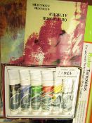 3 x sets of 6 per set various colours Oil Paints new & packaged see image