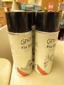 4 x Ghiant Fix Basic 400ml Fixing Sprays RRP £7.99 each new