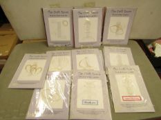 13 x various designs The Craft Room Prick & Stitch Card Kits new & packaged