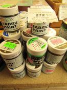 10 x various Colours Dylon 25ml Fabric Paints new paicked at ramdon
