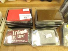 8 x various Colours & Makes Ink Pads new