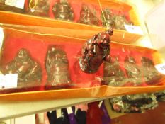 1 x set of 6 various Buddist Figures new & packaged