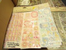 14 x Embossed Sticker Sets new see image for designs