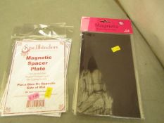 6 x packs Magnetic Craft Sheets for Die Storage, Cutting, Magnetic Photo or for use in the home