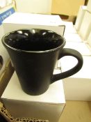 10 x Black Paint Your Own Mugs new & boxed