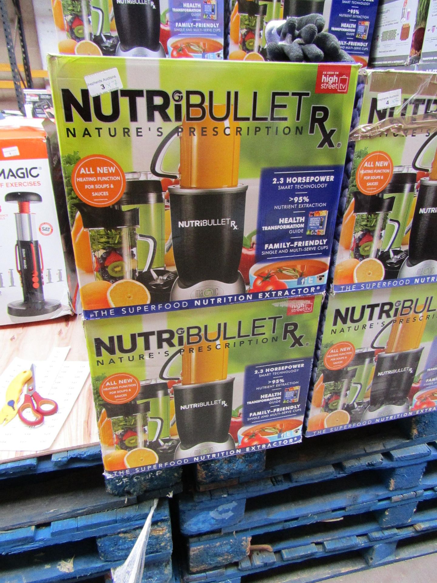 | 7X | NUTRIBULLET RX | UNCHECKED AND BOXED | NO ONLINE RE-SALE | SKU C5060191461238 | RRP £129.99 |