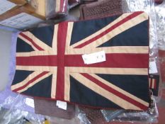 2x Union Jack Cushion Cover 30 x 15in, new and packaged.