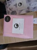 Santuary Pair of Blush 100% Cotton Pillow cases, new