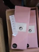 Santuary Single Deep Box 100% Cotton Blush fitted Sheet, new