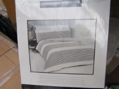 Sanctuary Harper Mono King Reversible Duvet Set,100 % Cotton RRP £69.99 New & Packaged