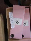 Santuary Single Deep Box 100% Cotton Blush fitted Sheet, new