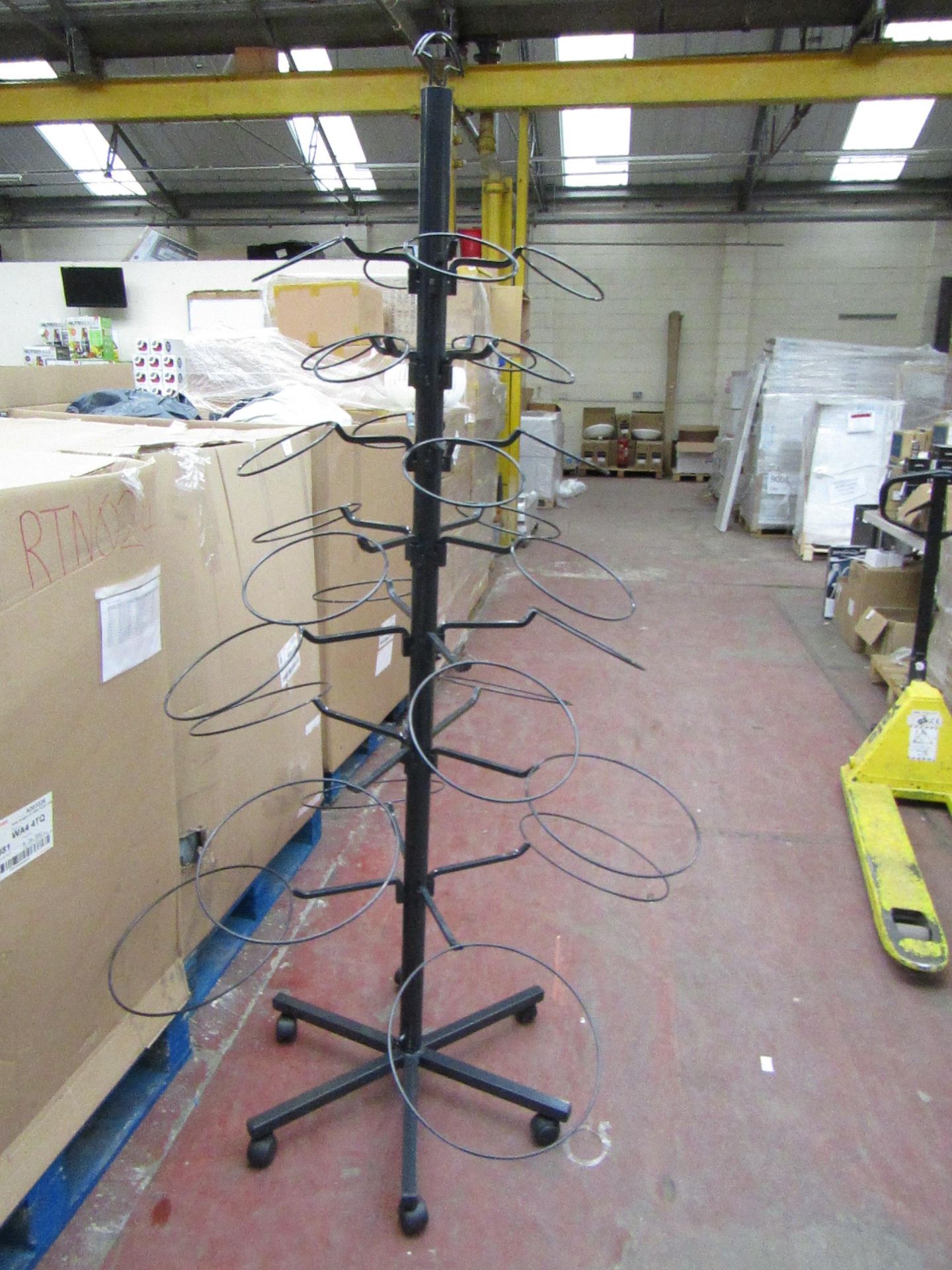 Mobile Plant Pot/Hanging basket display stand, new and boxed