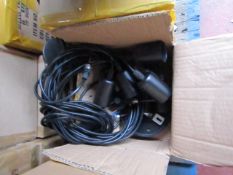 4x cluster ceiling lights, new and boxed