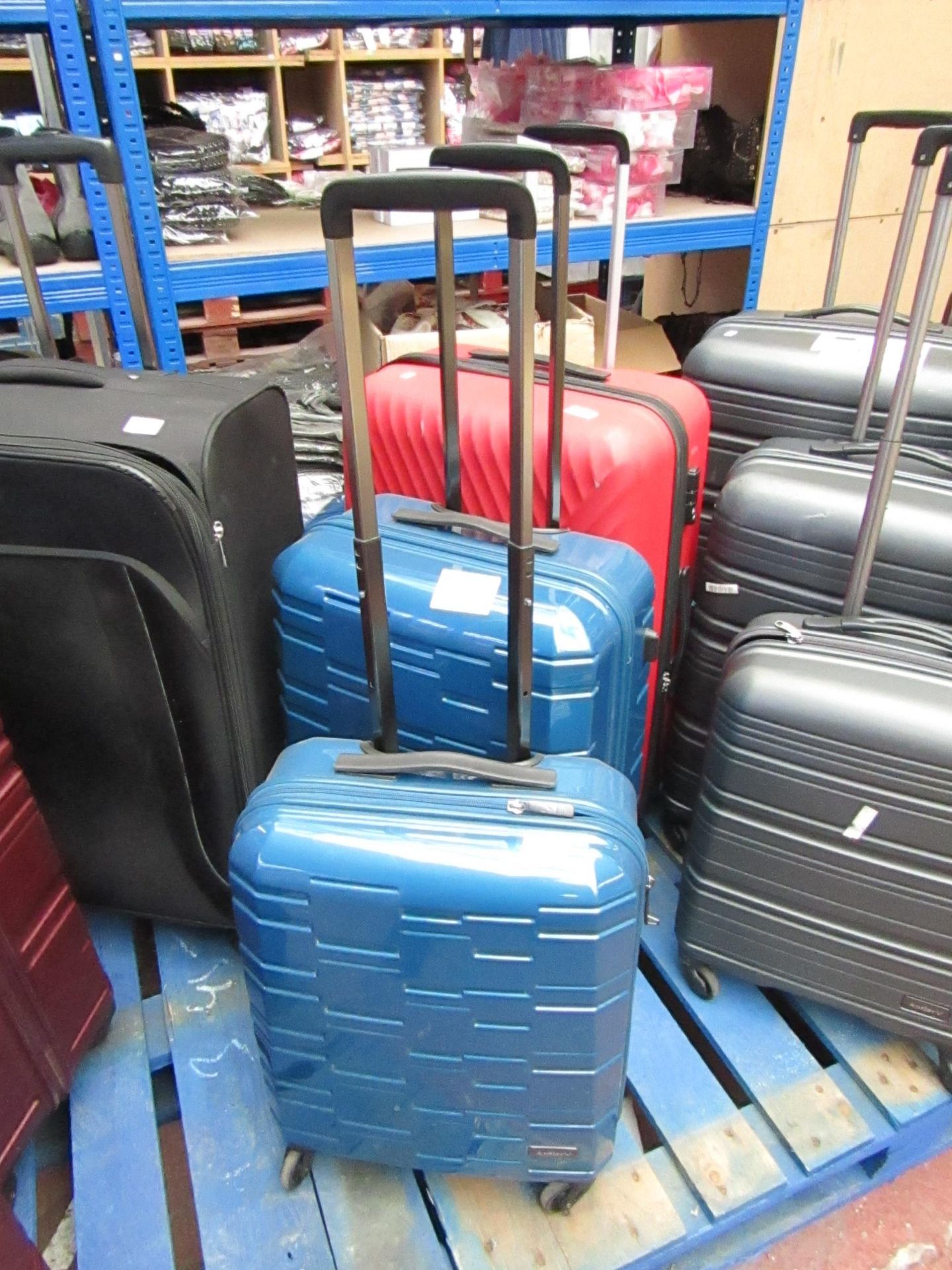 2x Antler - Suitcases - Medium & Small (Blue) - Some Scratches.