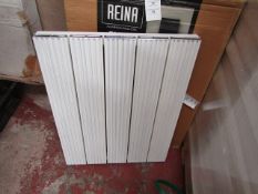 REINA ENZO - Aluminium wall Radiator, White - 470x600mm