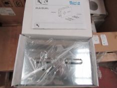 Roca PL6 grey lacquered Dual Flush plate, new and boxed.