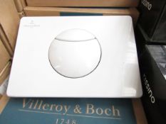 Villeroy and Boch flush plate, new and boxed.