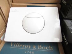 Villeroy and Boch flush plate, new and boxed.