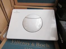 Villeroy and Boch flush plate, new and boxed.