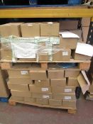 Pallet of approx 112 boxes of exercise books from County supplies, each box contains approx 100