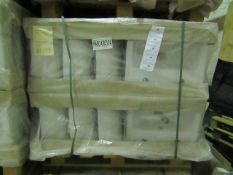 Pallet of approx 28, Lecico Senner 2 tap hole 43cm basins, new