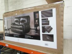 Avril 2 Seater Grey Manual reclining Sofa, comes in transport box (which must be taken alonmg with