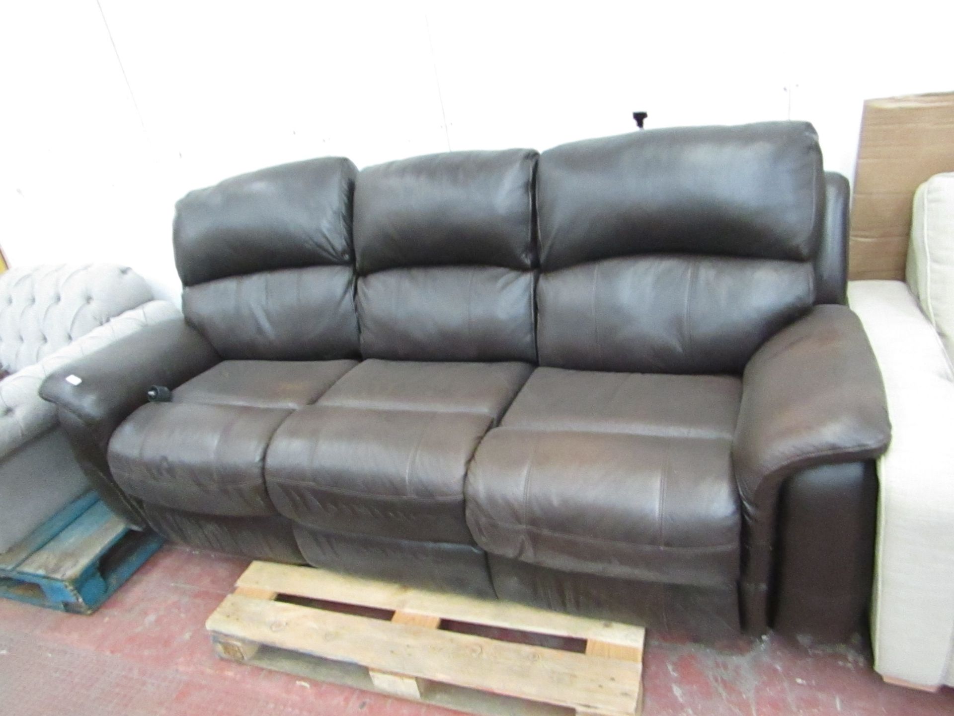 Polaski 3 seater manual reclining sofa, mechanism working