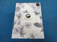 Sanctuary Elissia Purple Reversible Duvet Set Single, includes duvet cover and a matching pillow