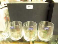 7 x Banquet Whiskey Glasses. Boxed