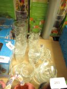 Approx 22x pieces of glasswear. See Image.Unused