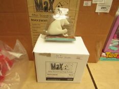 4x Boxes of 6 Max scooting dog earasers, new and boxed.