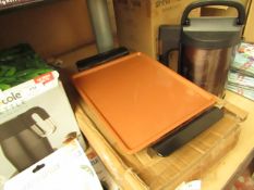 | 1X | STEEL GRIDDLE PLATE | UNCHECKED AND BOXED | NO ONLINE RE-SALE | SKU - | RRP - | TOTAL LOT RRP