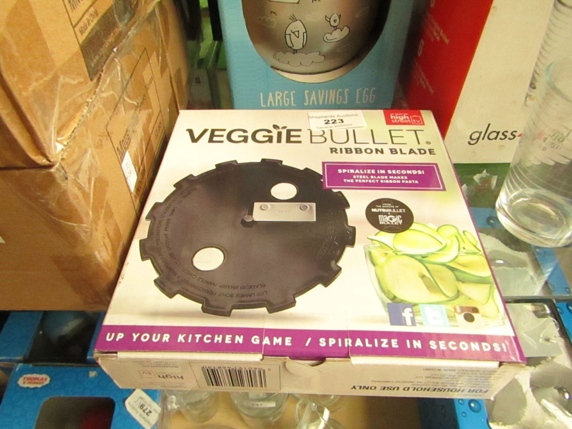 | 1x | VEGGIE BULLET RIBBON 1BLADE | BOXED | NO ONLINE RE-SALE | SKU - | RRP |