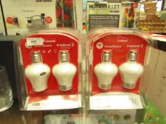 6 x  Packs of 2 Friedland GlobalGuard E27 Lamp Holders. Download The app to control your lights.