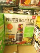 | 1x | NUTRIBULLET 600 SERIES | UNCHECKED AND BOXED | NO ONLINE RE-SALE | SKU C5060191461245 |